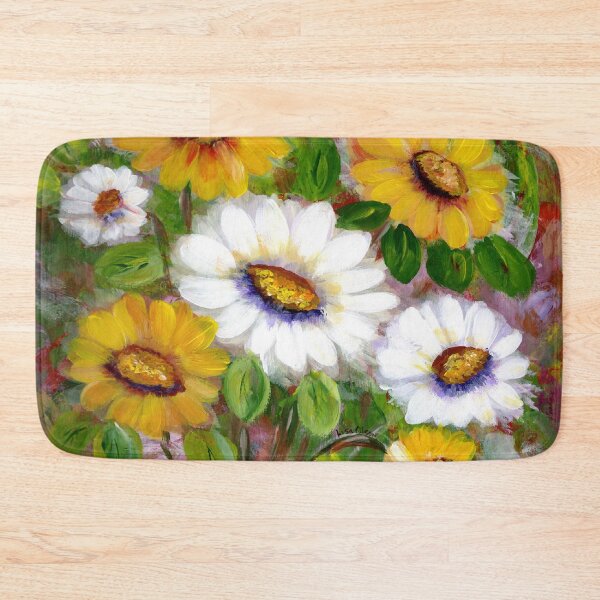Item preview, Yellow and White Daisy colorful bouquet designed and sold by Smalltownart.