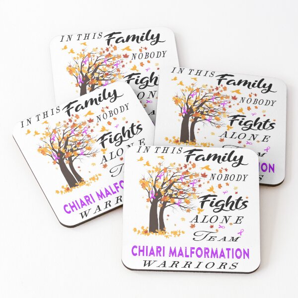 Item preview, In This Family No One Fight Alone Chiari Malformation Awareness ribbon tree designed and sold by radianen.