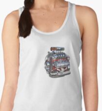 Cartoon turbo engine Women's Tank Top