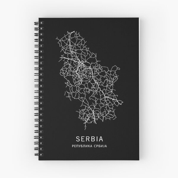 Item preview, Serbia Road Map designed and sold by clarkstpress.
