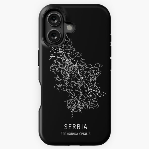 Item preview, Serbia Road Map designed and sold by clarkstpress.