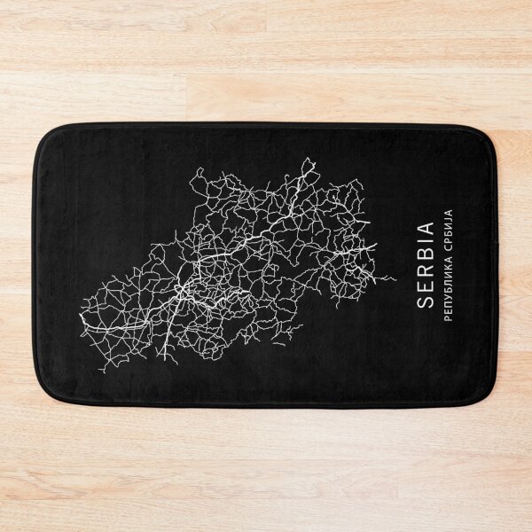 Item preview, Serbia Road Map designed and sold by clarkstpress.