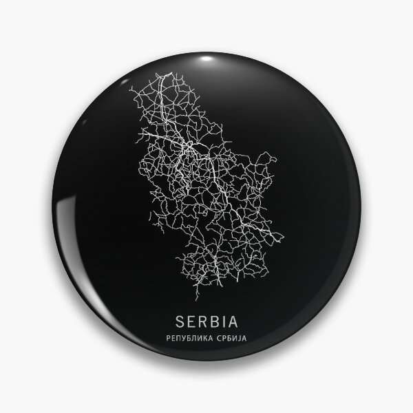 Item preview, Serbia Road Map designed and sold by clarkstpress.