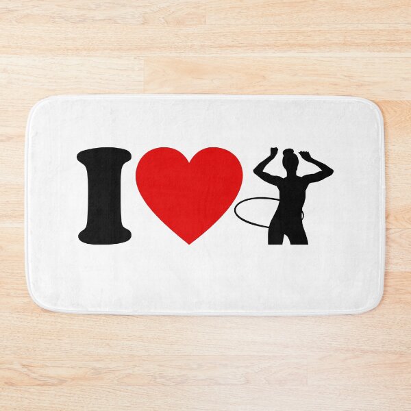 Item preview, I Heart Huller Hula Love Hoop Hulagirl Hoop Ladies designed and sold by DerNerd.