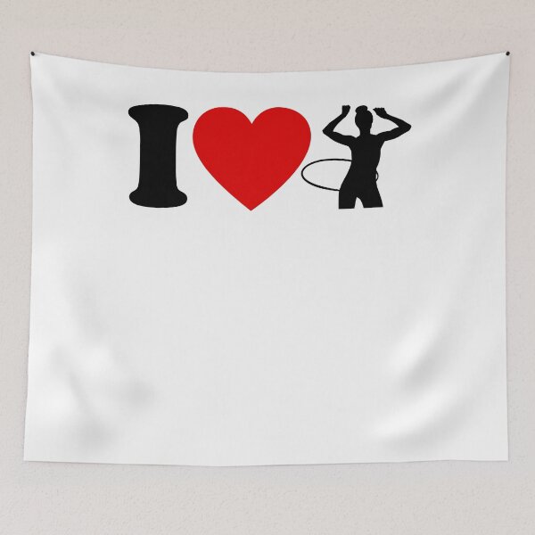 Item preview, I Heart Huller Hula Love Hoop Hulagirl Hoop Ladies designed and sold by DerNerd.