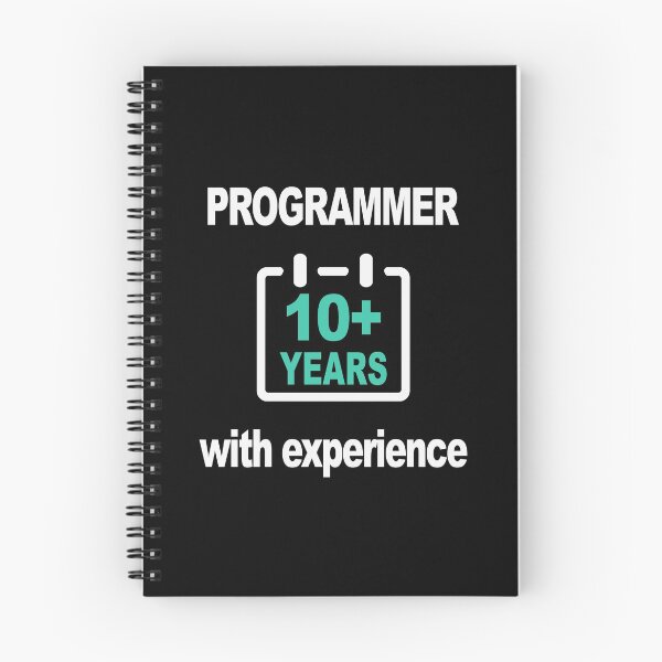 Item preview, Programmer with 10+ Years of Experience, Software Engineer, Computer Science, Web, Programming Humor, HTML, Dark designed and sold by Max-Wear.