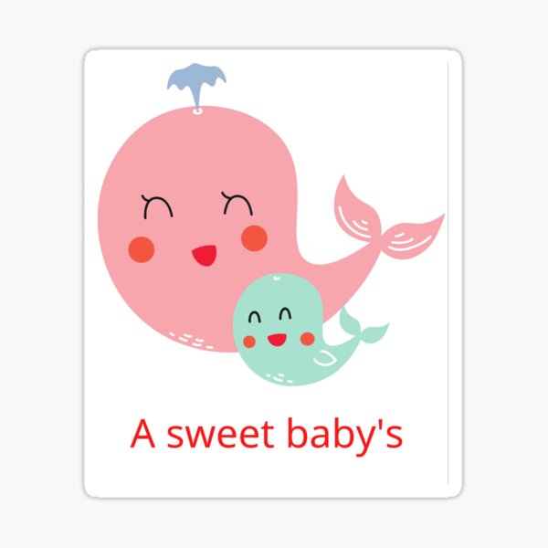 baby whale Sticker