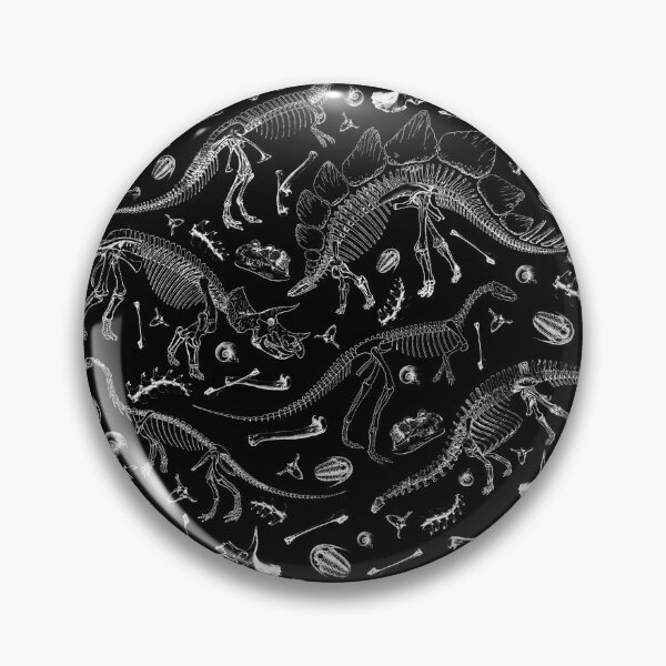 Artikelvorschau, Prähistorische Paläontologie Dinosaurier Illustration, Schwarz entworfen und verkauft von ElleMars.