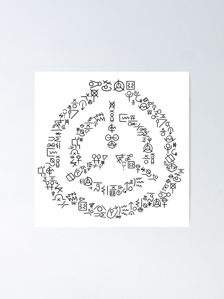 SCP Foundation Logo, repeating of course Poster for Sale by  ToadKingStudios