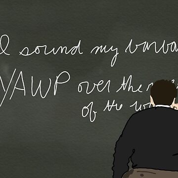 Artwork thumbnail, Dead Poets Society Mr. Keating Chalkboard by Alana Woods