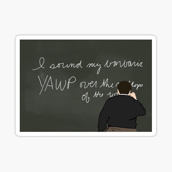 Dead Poets Society Mr. Keating Chalkboard Sticker