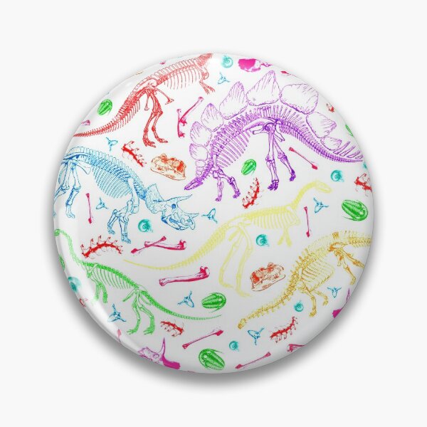 Item preview, Prehistoric Paleontology Dinosaur Illustration, Rainbow designed and sold by ElleMars.