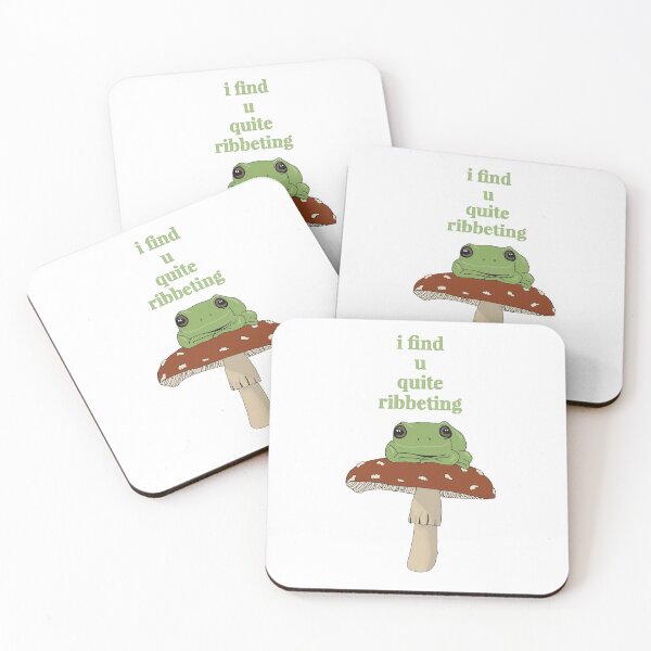 Item preview, Frog on a Mushroom Pun designed and sold by Alana Woods.