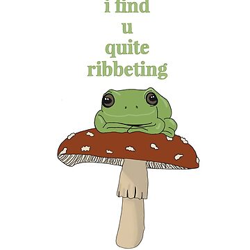 Artwork thumbnail, Frog on a Mushroom Pun by Alana Woods