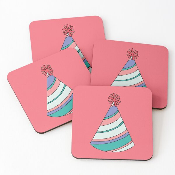 Item preview, Teal and Pink Party Hat designed and sold by murialbezanson.