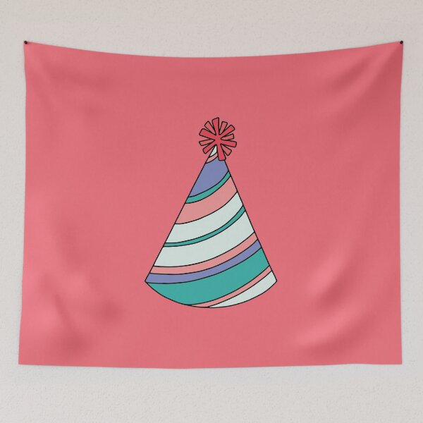Item preview, Teal and Pink Party Hat designed and sold by murialbezanson.