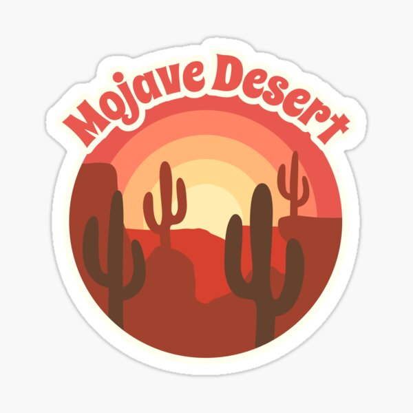 Item preview, Mojave California Desert Camping Hiking, California Desert, Mojave Desrt, Sand, Red Sun and Cactus, Mojave T-shirt designed and sold by AbsurdStore.