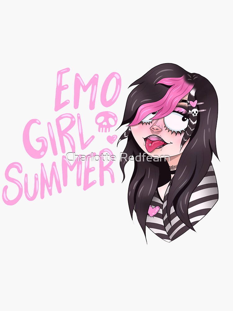 Emo Girl Stickers for Sale