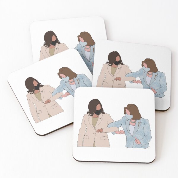 Item preview, VP Harris and Speaker Pelosi Elbow Bump designed and sold by GrellenDraws.