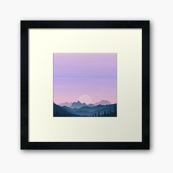 Item preview, mountains with fog designed and sold by zaher97.