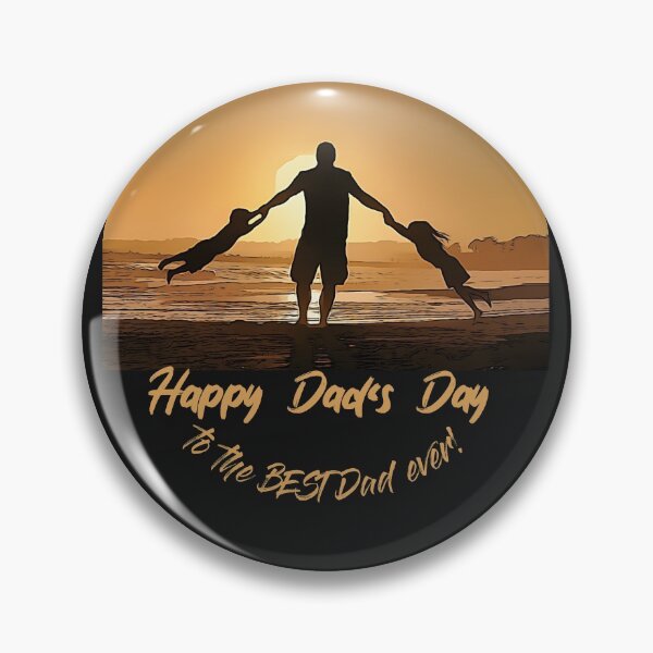 Item preview, Happy DAD's Day (father swinging 2 kids at sunset beach) designed and sold by HamiltonmagicTs.