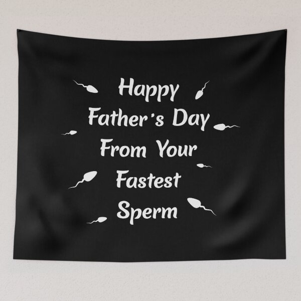 Item preview, Happy Father's Day From Your fastest sperm black, gift idea for father's day from son, daughter, wife, funny quote/saying about dad 2021/2022 designed and sold by Elonshop.