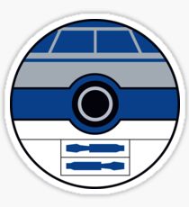 R2D2 Pokemon Ball Mash-up Sticker