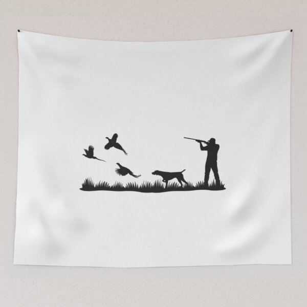 Aperçu de l'œuvre Silhouette de chasse aux faisans créée et vendue par Woodswear.