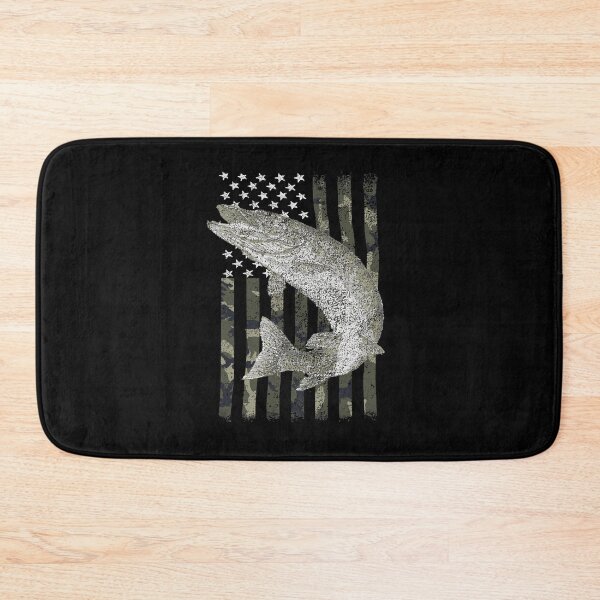 Item preview, Camouflage American Flag Musky Fishing Muskie Gift On Back designed and sold by allahamher.