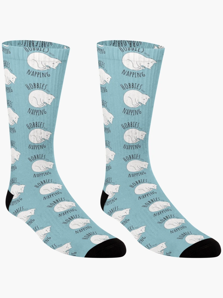 Thumbnail 3 of 5, Socks, Hobbies Include Napping designed and sold by projectfun.