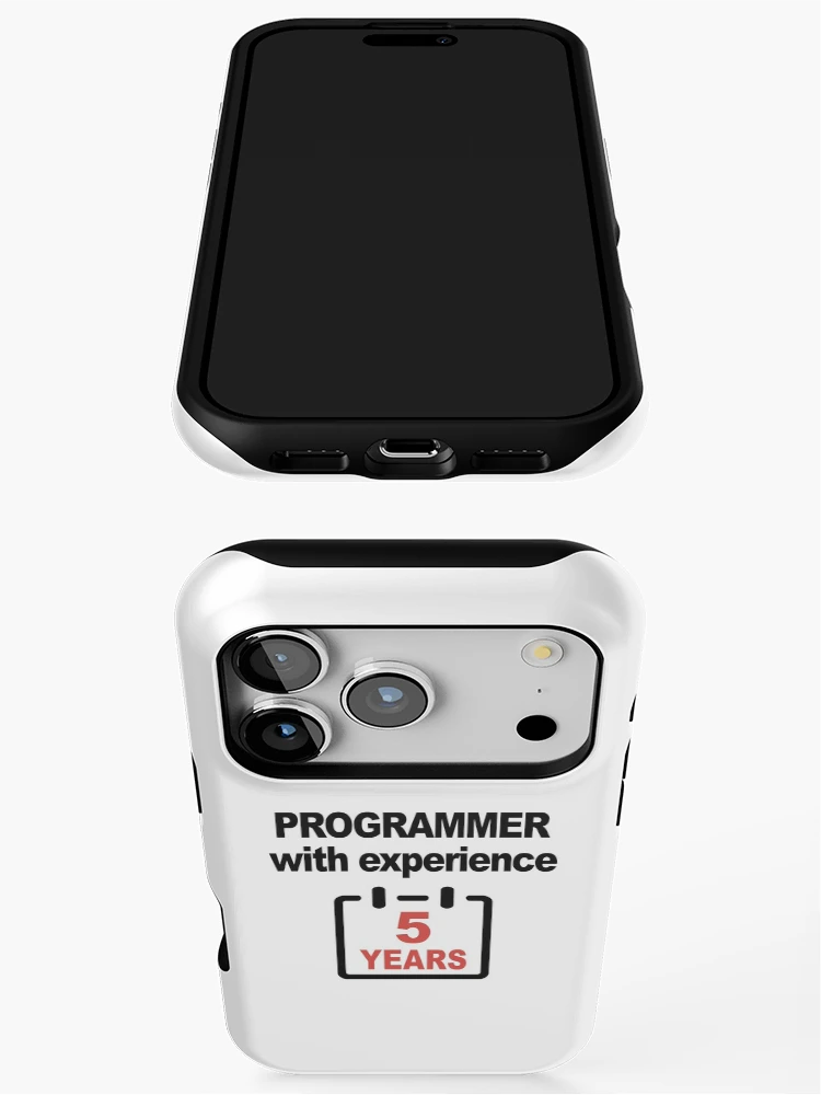 Thumbnail 3 of 4, iPhone Case, Programmer with Experience 5 Years, Software Engineer, Computer Science, Web, Programming Humor, HTML designed and sold by Max-Wear.