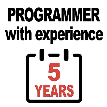 Artwork thumbnail, Programmer with Experience 5 Years, Software Engineer, Computer Science, Web, Programming Humor, HTML by Max-Wear