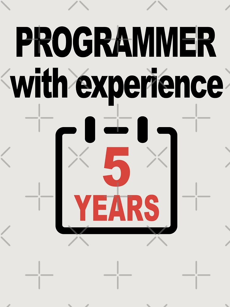 Thumbnail 6 of 6, Premium Oversized Hoodie, Programmer with Experience 5 Years, Software Engineer, Computer Science, Web, Programming Humor, HTML designed and sold by Max-Wear.