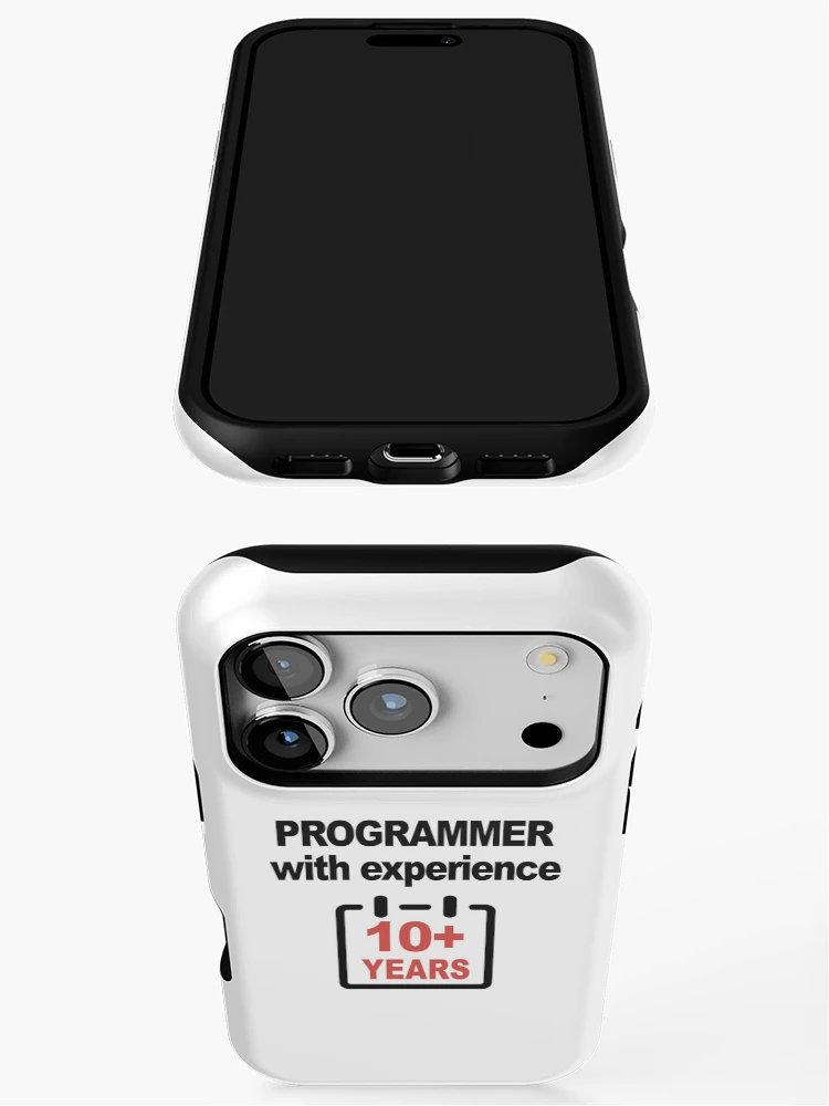 Thumbnail 3 of 4, iPhone Case, Programmer with Experience 10+ Years, Software Engineer, Computer Science, Web, Programming Humor, HTML designed and sold by Max-Wear.