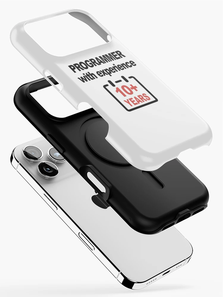 Thumbnail 2 of 4, iPhone Case, Programmer with Experience 10+ Years, Software Engineer, Computer Science, Web, Programming Humor, HTML designed and sold by Max-Wear.