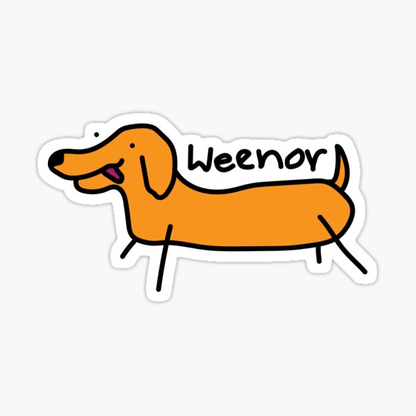 Item preview, Poorly Drawn Weiner Dog designed and sold by TPryorShop.