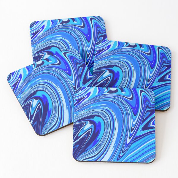 Item preview, Blue Abstract Watermarble Design designed and sold by Zeons-Art.