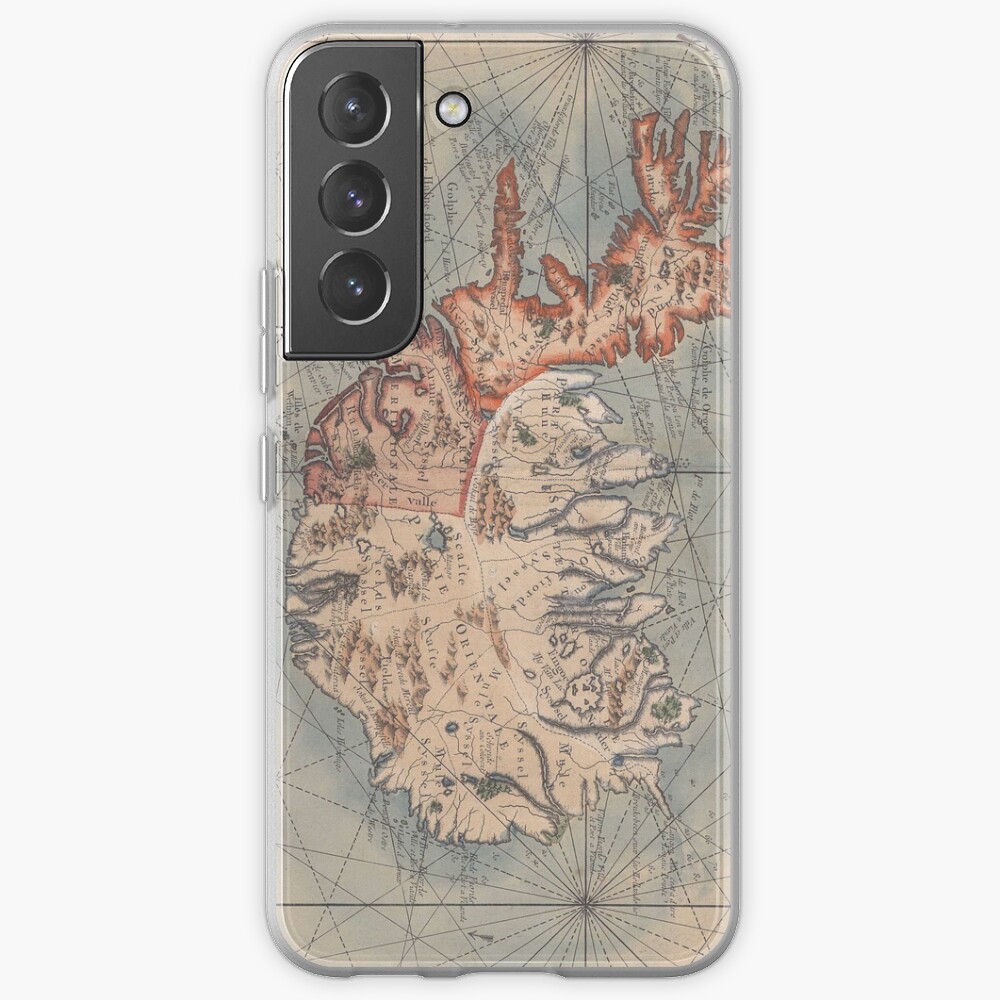 Vintage Map of Iceland (1767) Samsung Galaxy Phone Case
