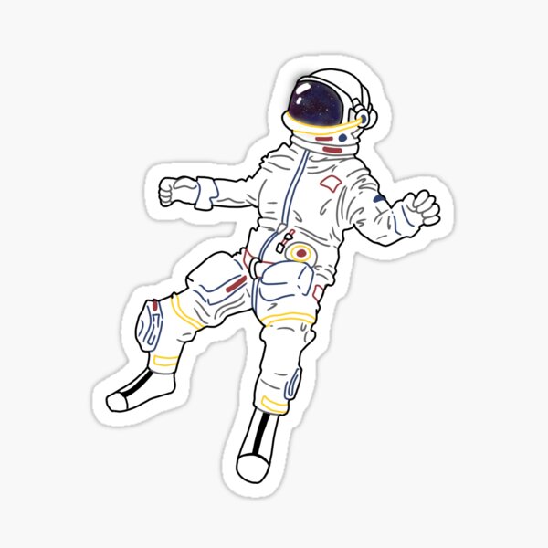 Item preview, space man floating astronaut  designed and sold by Candy Scribble.