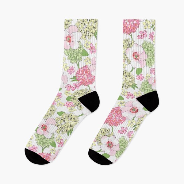 Item preview, pastel toned flower pattern designed and sold by rlatnwls.