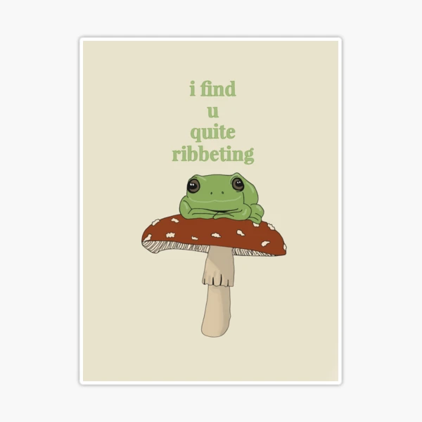 Frog and Mushroom Bookmark