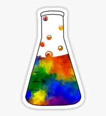 Rainbow Erlenmeyer Sticker