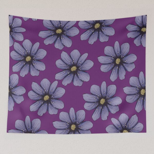 Item preview, Blue hepatica pattern 2 designed and sold by marina63.