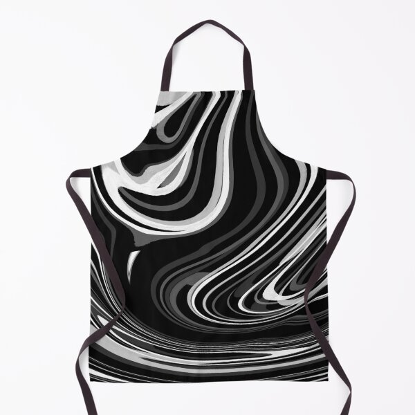 Item preview, Black and White Abstract Watermarble Design designed and sold by Zeons-Art.
