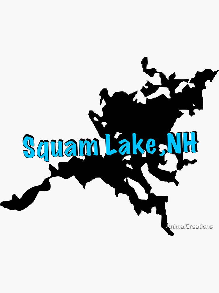 "Squam Lake, NH" Sticker for Sale by AnimalCreations Redbubble
