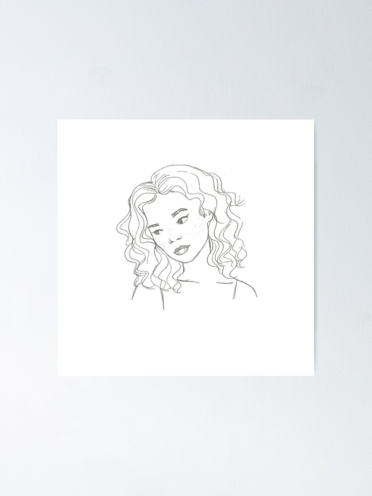 Póster «Diseño de dibujos animados de niña de pelo rizado» de Mennaly | Redbubble Póster «Diseño de dibujos animados de niña de pelo rizado» de Mennaly | Redbubble