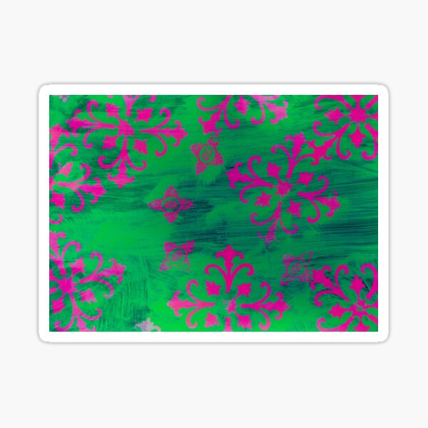 Magenta Motif Sticker
