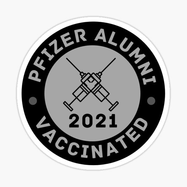 Aperçu de l'œuvre Pfizer Alumni Vaccinés 2021 créée et vendue par brcheaven.