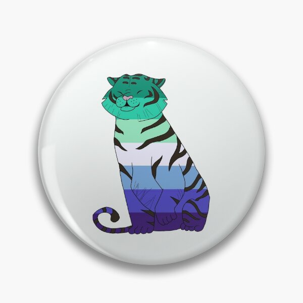 Item preview, Gay Pride Tiger designed and sold by Prickly Pear Art.