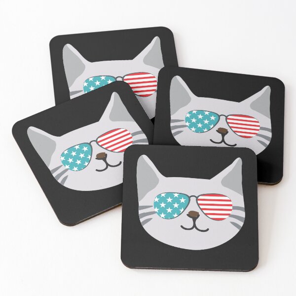 Item preview, Mericat, merica, FOURTH OF JULY, designed and sold by fluffyfriends.